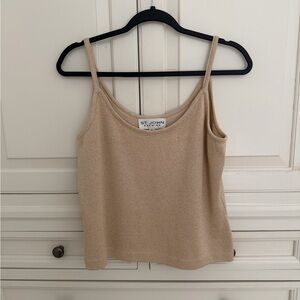 St. John Evening Gold Knit Camisole Top